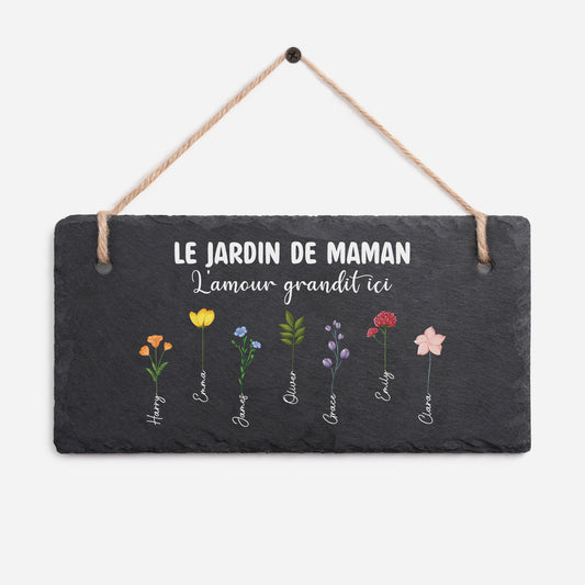 7379AFR1 cadeau pour le jardin de mamie maman plaque ardoise maison personnalisee_ imprimee uv 7379ae6q5a