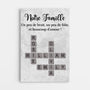 7386CFR1 toile personnalisee avec mots croises notre famille 7386c6p5i