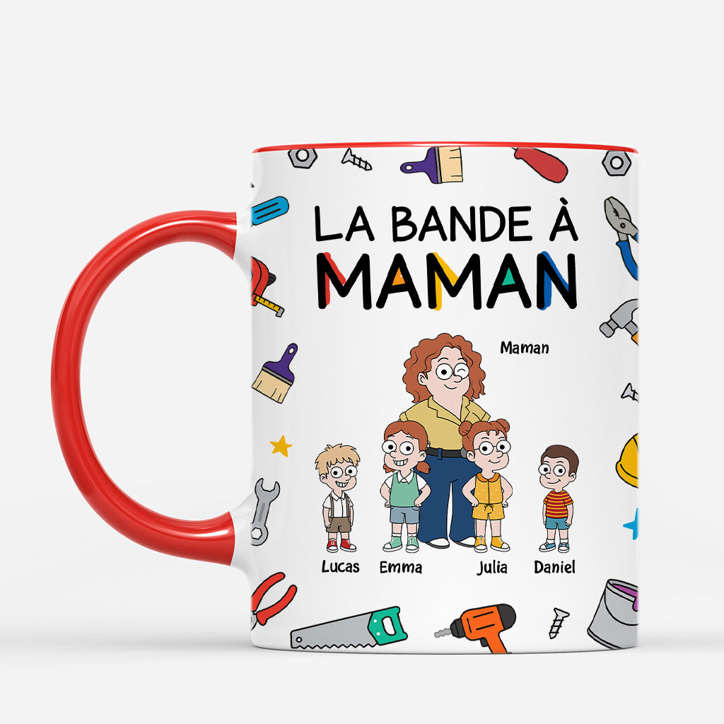 7394MFR2 mug personnalise la bande a papa maman drole 7394mtkab
