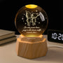 7408LFR1 veilleuse boule de cristal 3d personnalisee avec couple de notre premier baiser 7408l8tng