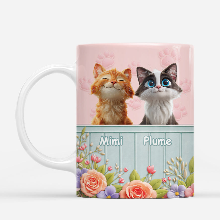 7409MFR2 effet dimpression 3d mug personnalise chat mon joli minou 7409m3ltd