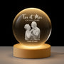 7418LFR1 veilleuse boule de cristal personnalisee avec photo de couple toi  moi 7418l3pcg