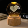 7419LFR1 veilleuse boule de cristal 3d personnalisee couple notre amour ensemble depuis 7419lkvtg