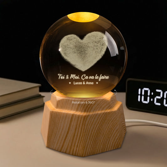 7419LFR2 veilleuse boule de cristal 3d personnalisee couple notre amour ensemble depuis 7419lkvtg_73f641e4 6413 4709 981d 4b7d5ceba348