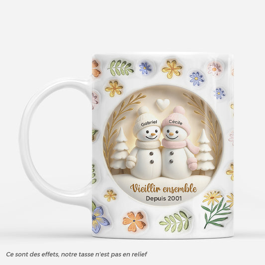 7427MFR1 effet dimpression 3d mug personnalise noel couple bonhomme de neige 7427m3lag_2