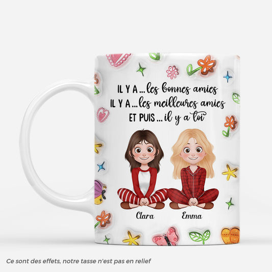 7444MFR1 effet dimpression 3d mug personnalise une meilleure amie 7444m6t5f