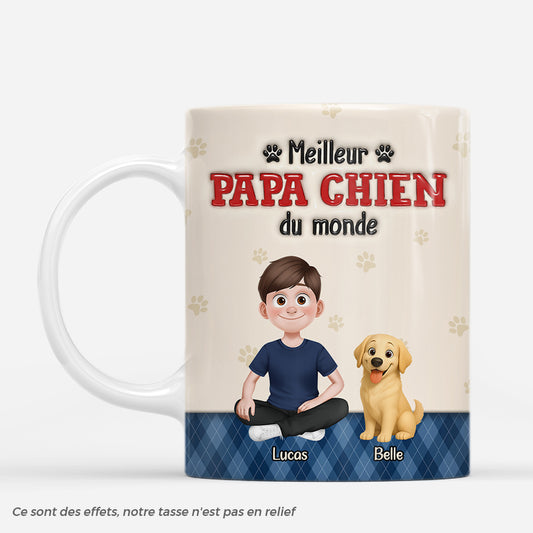 7450MFR1 effet dimpression 3d mug personnalise meilleure maman chien adorable 7450m3qac