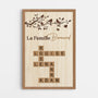 7451CFR1 toile mot croise personnalise scrabble prenoms famille 7451c3pzi