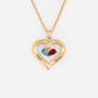 7460JFR1 collier pierre de naissance personnalise mon petit coeur 7460j0p5g