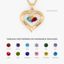 7460JFR4 collier pierre de naissance personnalise mon petit coeur 7460j0p5g