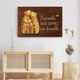7469CFR3 toile personnalisee ensemble famille ours 7469c6t5i
