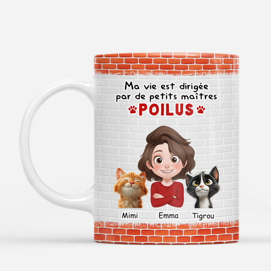 7483MFR1 mug personnalise chat ma vie est dirigee par de petits maitres poilus 7483m6lwd_1_76362060 4b2d 4f93 b412 f4cea868ba3f