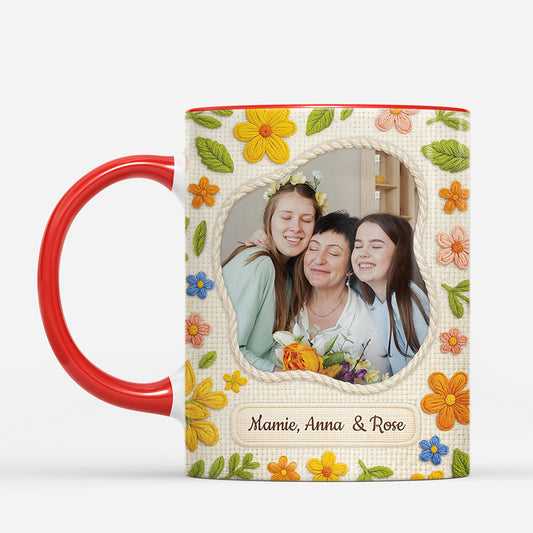 7487MFR2 effet dimpression 3d mug personnalise maman mamie fleurs en laine 7487m6qta
