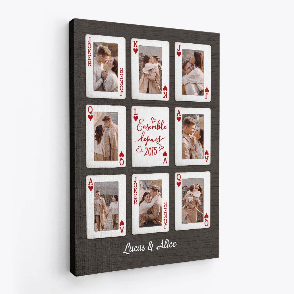 7566CFR2 toile personnalisee photo de couple chanceux en amour 7566ccpng