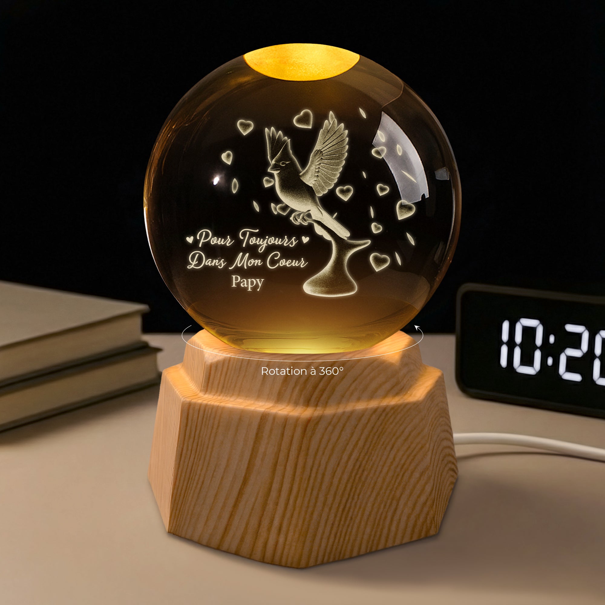 7599LFR1 veilleuse boule de cristal 3d personnalisee commemorative dans mons coeur pour toujours 7599ltlca_2