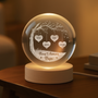 7619LFR2 veilleuse boule de cristal personnalisee nous taimons maman papa 7619l8fza