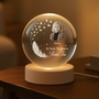 7644LFR1 veilleuse boule de cristal personnalisee avec photo commemorative de maman papa 7644l3fta