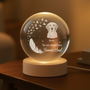 7644LFR2 mon petit chien et chat veilleuse boule de cristal personnalisee photo commemorative 7644l3ftd