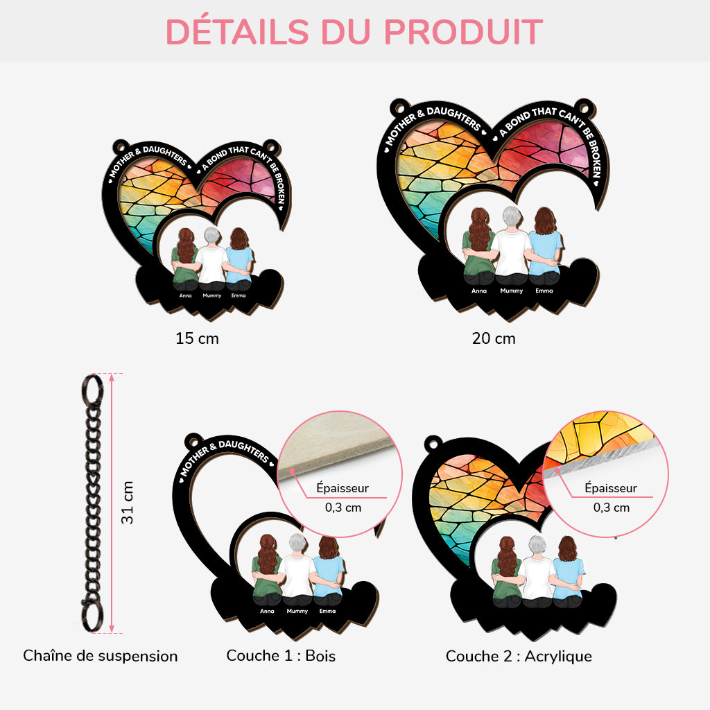 7680UFR3 lien entre une mamiemaman et sa petite attrape soleil personnalise en acrylique 7680utiwa