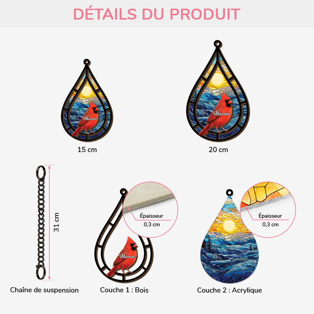 7681UFR3 maman papa toujours la attrape soleil personnalise en acrylique commemoratif 7681utpma