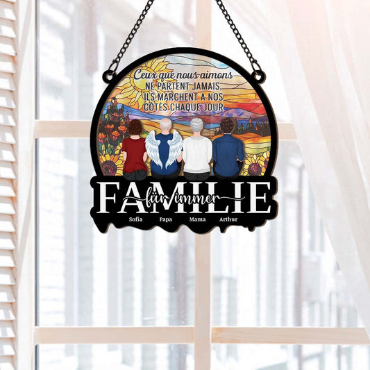 7682UFR2 attrape soleil personnalise en acrylique commemoratif pour famille maman papa a nos cotes 7682ustai