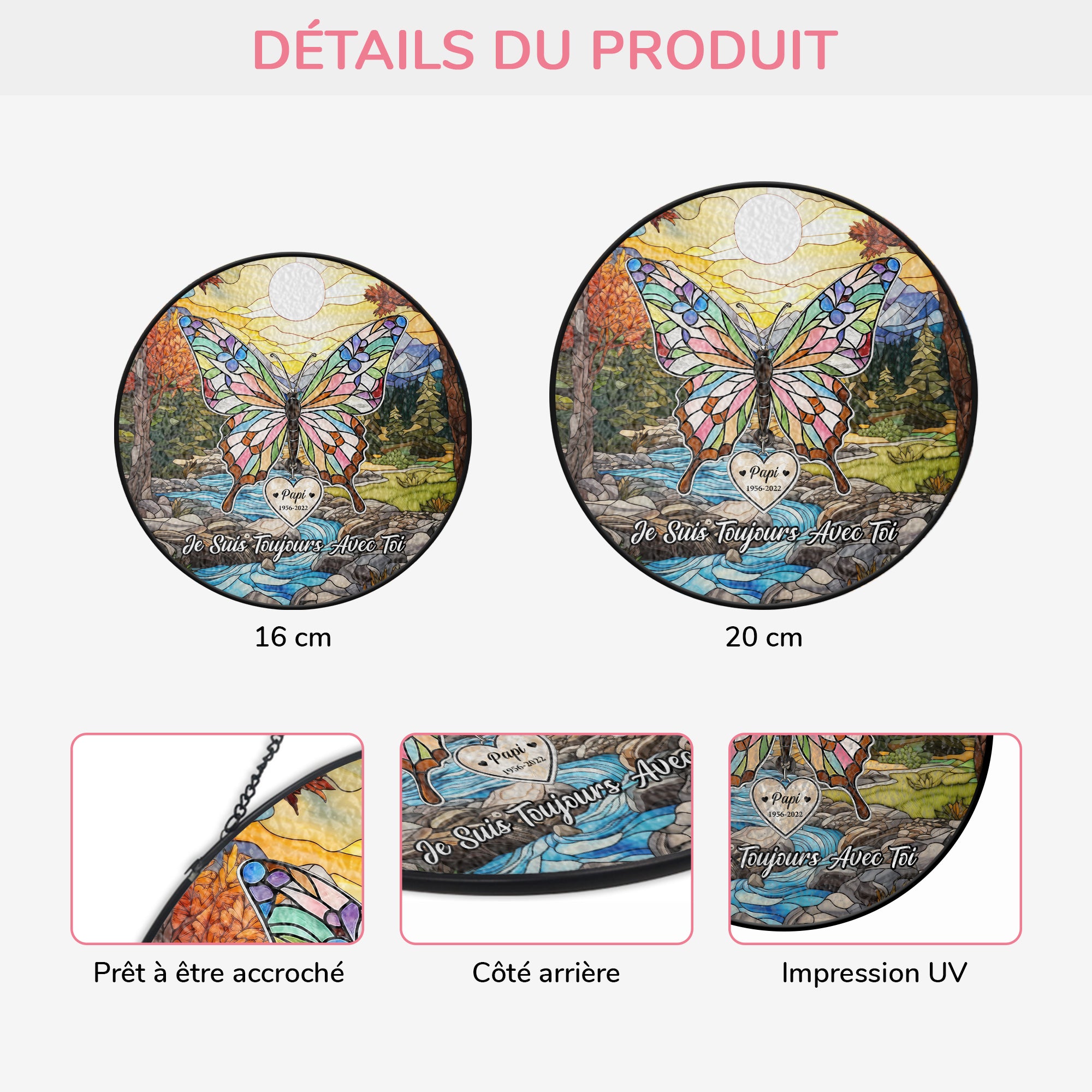 7687UFR3 douce memoire de papy mamie attrape soleil personnalise en verre commemoratif 7687utpcb_1