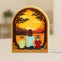 7748LFR1 effet dimpression 3d papa maman et enfant ensemble lightbox personnalisable 7748l3ywa