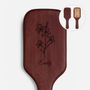7781AFR1 jolie fleur brosse a cheveux personnalisee en bois de santal gravee pour femme 7781aq8f5a