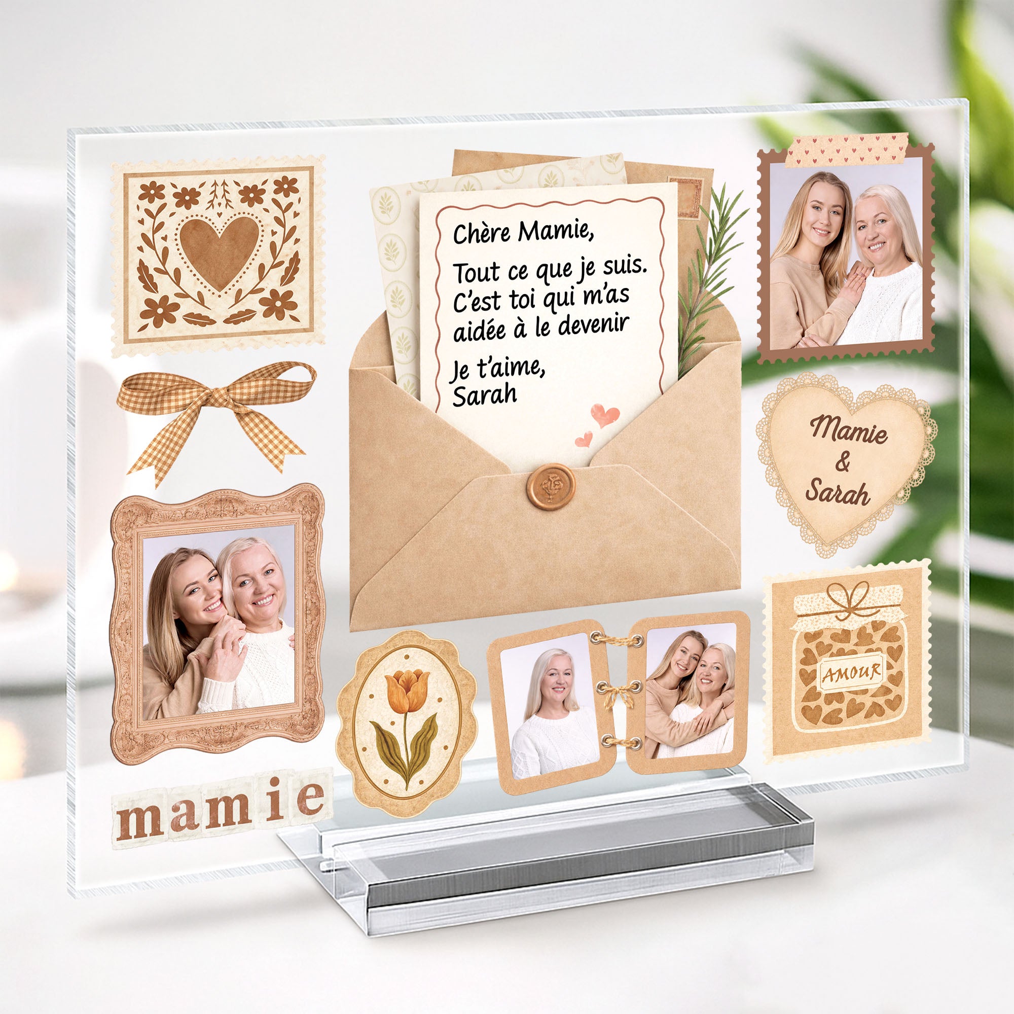 7795RFR1 chere maman mamie je taime plaque en acrylique personnalisee photo avec support 7795rcvwa_3