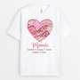 7809AFR1 son coeur patchwork t shirt personnalise mamie maman 7809a8fca