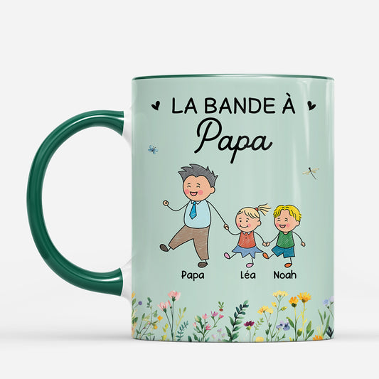 7810MFR2 la bande a maman papa avec fleur mug personnalise 7810m3paa