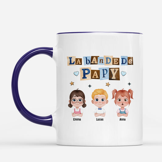 7811MFR2 la bande a papy mamie mug personnalise style collage 7811m8pwb