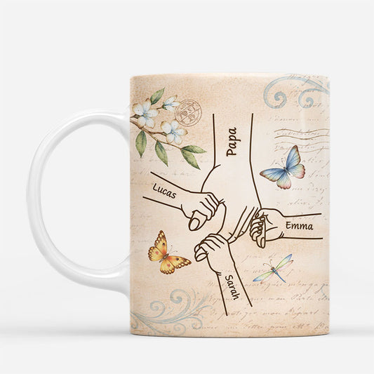 7812MFR1 tenir la main de maman papa mug personnalise avec enfant 7812m3vwa_2