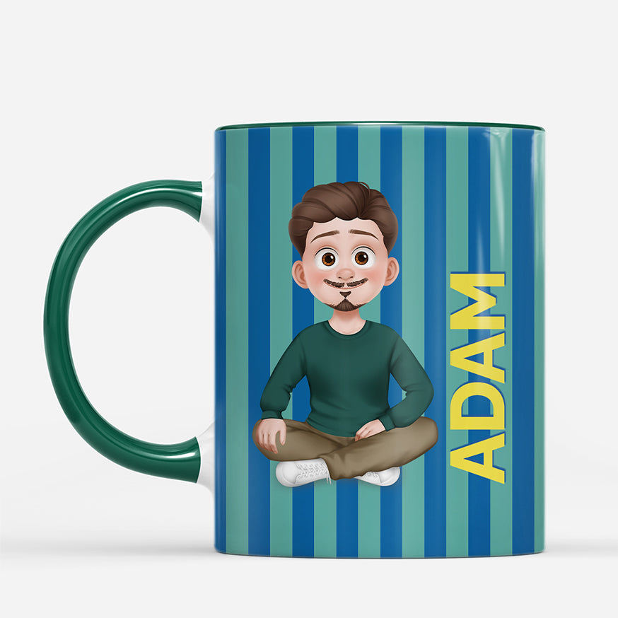 7814MFR2 cadeau pour femme et homme mug personnalise prenom 7814mcqca