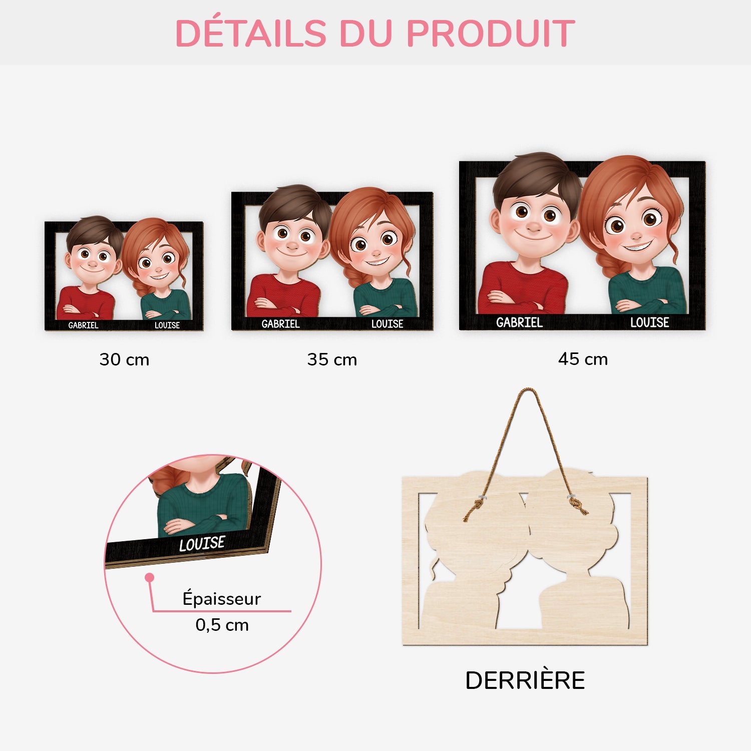 7822QFR3 toi et moi plaque en bois personnalisee a suspendre couple homosexuel 7822q3pmg_73f5de4f 8d1f 4655 b01e 2a6a773e961a