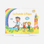 7834RFR1 bande a maman papa avec dessin denfant plaque en acrylique personnalisee avec support 7834rtpta