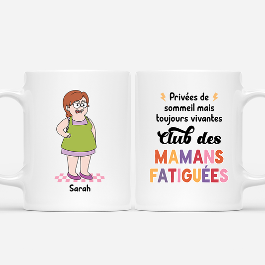 7845MFR1 mug personnalise maman papa club des mamans fatiguees 7845m6hwa