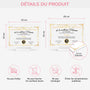 7894RFR4 certificat de la meilleure maman plaque en acrylique personnalisee avec support 7894rcpaa