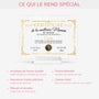 7894RFR5 certificat de la meilleure maman plaque en acrylique personnalisee avec support 7894rcpaa