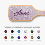 7900AFR5 brosse a cheveux personnalisee en strass avec prenom cadeau scintillant pour elle 7900aq0h5a