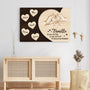 7921CFR3 effet dimpression 3d toile personnalisee famille amour de maman papa 7921cslmi