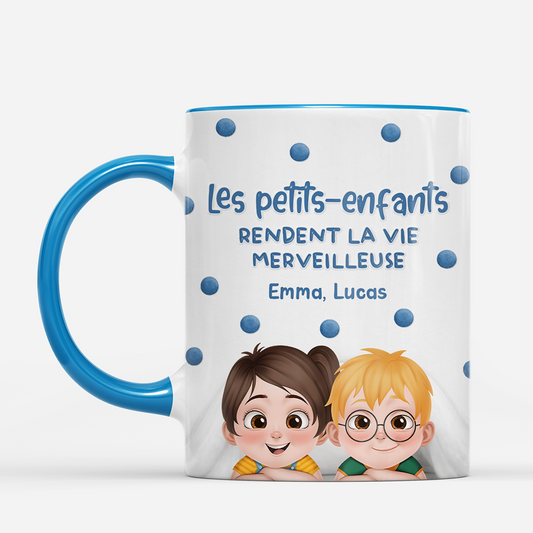 7936MFR2 effet dimpression 3d la vie avec petits enfants mug personnalise mamie maman papa papy 7936m8fza