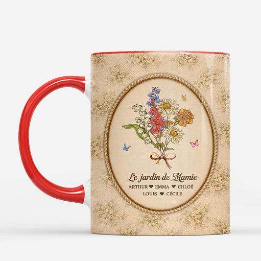 7951MFR2 effet dimpression 3d mug personnalise maman mamie le jardin de maman vintage 7951mcpca