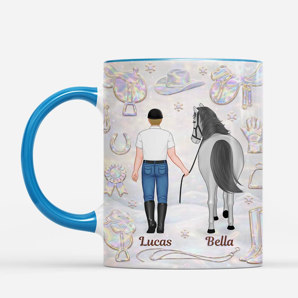 7954MFR2 effet dimpression 3d un amour unique mug personnalise cheval pour femmehomme 7954m8fcu