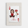 7976CFR1 cadeau pour elle original_ avec fleur toile personnalisee mamie maman 7976ctfna