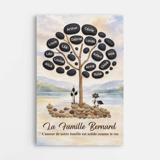 8011CFR1 amour de famille solide comme le roc toile personnalisee famille 8011c6vti_1