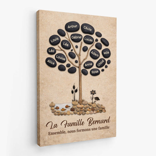 8011CFR1 amour de famille solide comme le roc toile personnalisee famille 8011c6vti_2