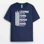 8017AFR2 tu es une legende t shirt personnalise maman mamie 8017a8pha
