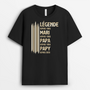 8022AFR1 etre legende papa papy t shirt personnalise papa papy 8022a8phb
