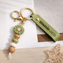 8039MFR2 ma maman ma mamie porte cles personnalise marguerite en perles 8039mj8pca